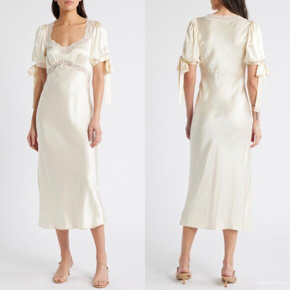 Reformation x Kacey Musgraves Stella Silk Dress 12 - Picture 1 of 10